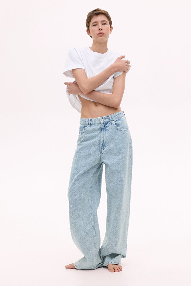 Pamuklu Oversize Tişört - 2