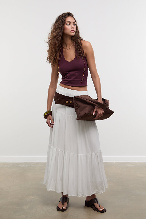 Halter yaka crop top - 2