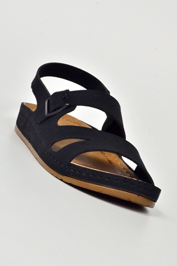 صندل قماش بحزام مزدوج 89910653Z - 1