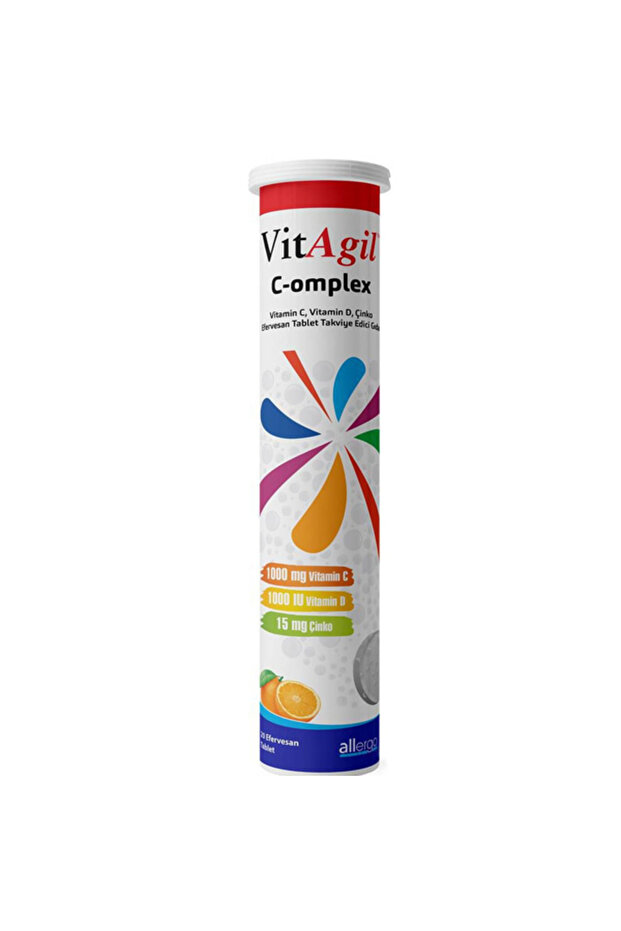 VitAgil C-omplex 20 Efervesan Tablet C Vitamini Takviyesi - 1