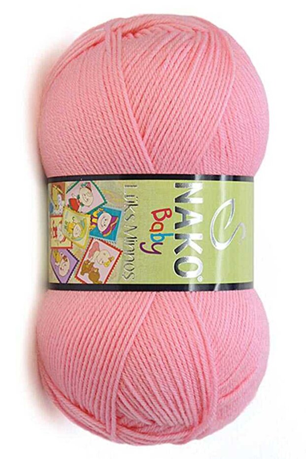5 Pieces Luxury Minnoş Hand Knitting Yarn 2244 Pink