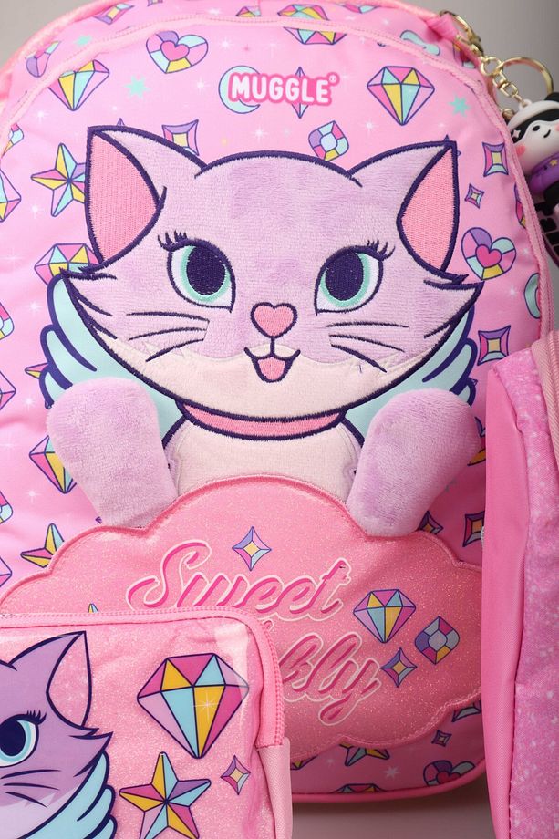 "dekomus Islak Mendil Hediyeli" "sweet And Sparkly Koleksiyonu" Büyük Boy Okul Çantası,termoslu Besl - 4