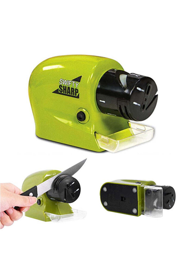 Portable electric knife and scissors sharpener with polishing function - 2