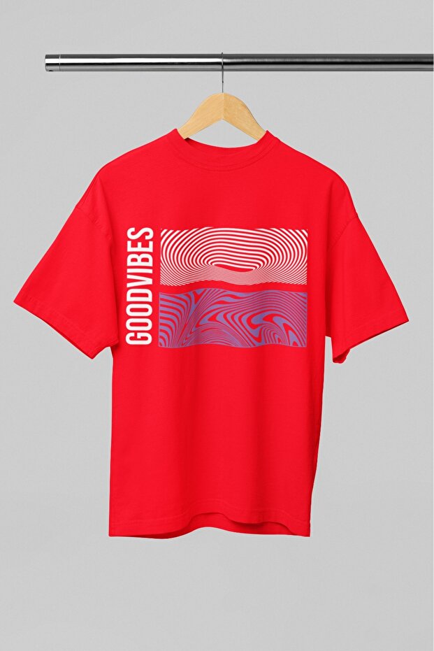 Men/Women Good Sayings Transfer Printed Round Neck Short Sleeve T-Shirt