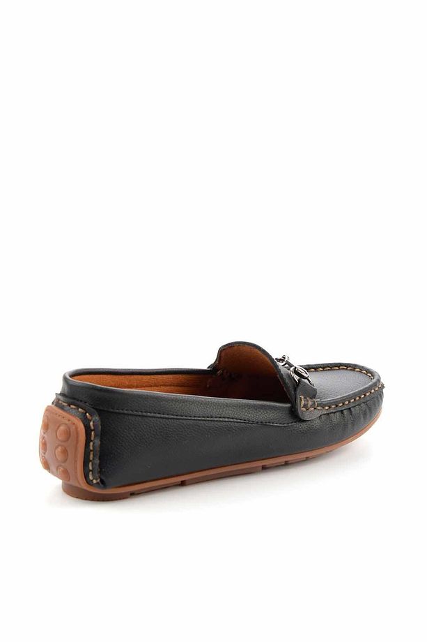 Siyah Kadın Loafer Ayakkabı K01309100009 - 4