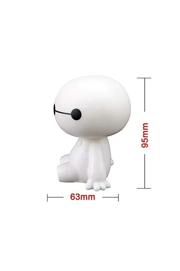 1pcs Cartoon Baymax Robot Shaking Head Figure Car Ornaments Auto Interior Decorations Big Hero Toys