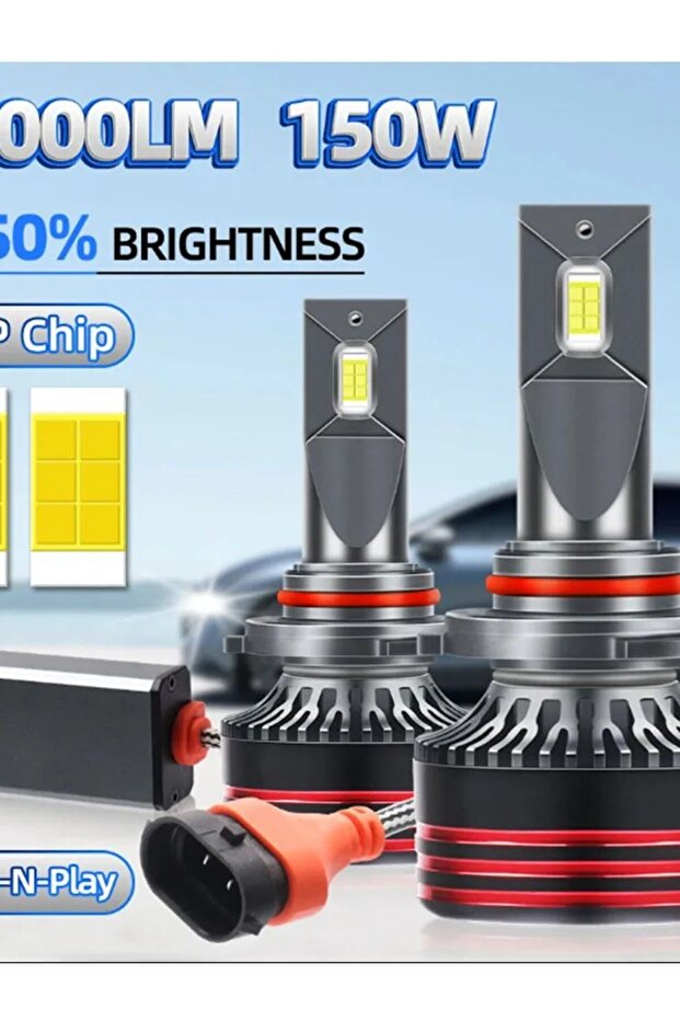 9005/HB3 2PCS 2pcs Upgrade 9005/HB3 9006/HB4 H7 H11 H4 H1 LED Headlight Bulbs High Low Beam 130W 230
