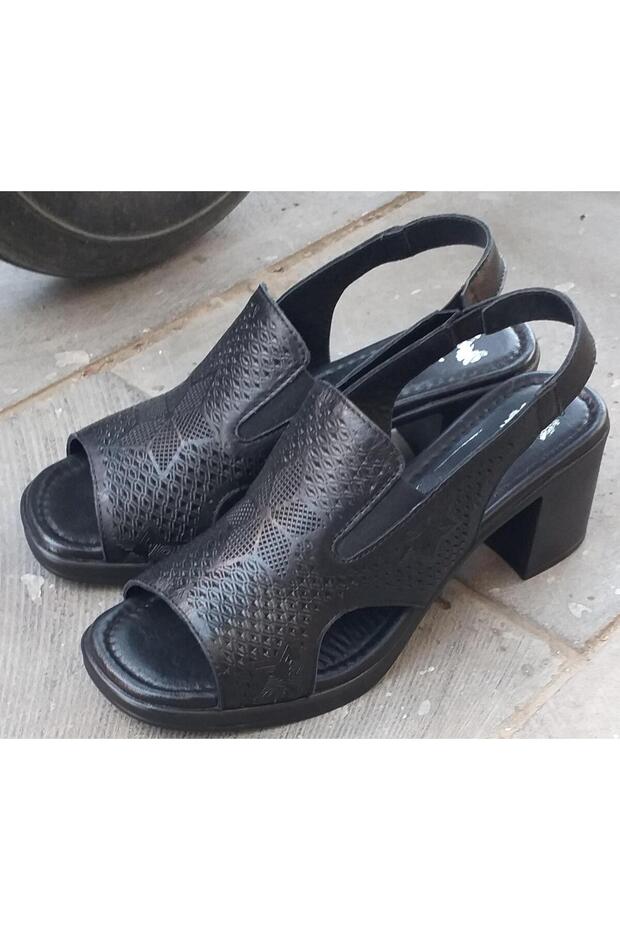 25322552Y Women's Genuine Leather Summer Heeled Shoes