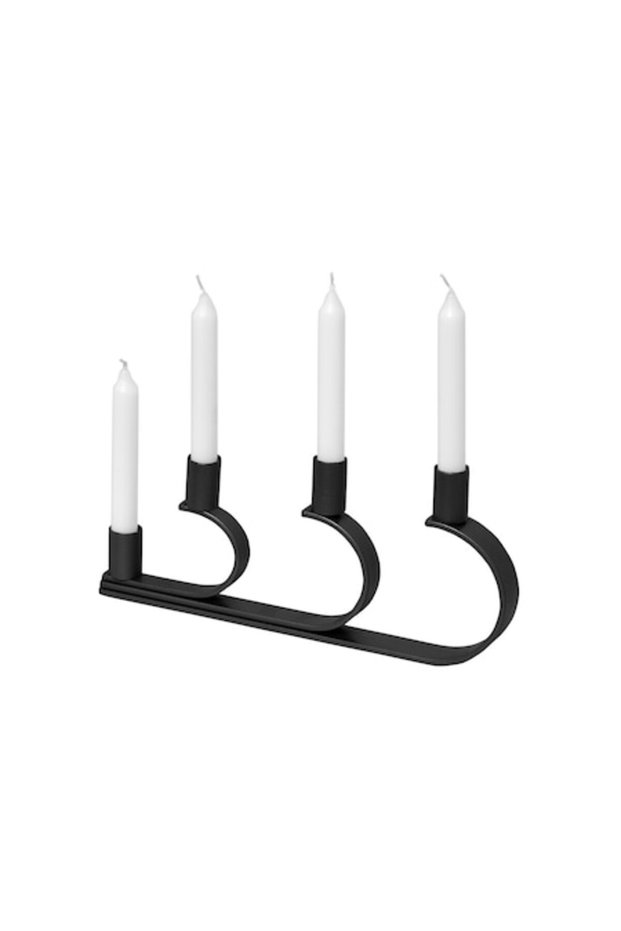 Noctis Matte Black Candle Holder