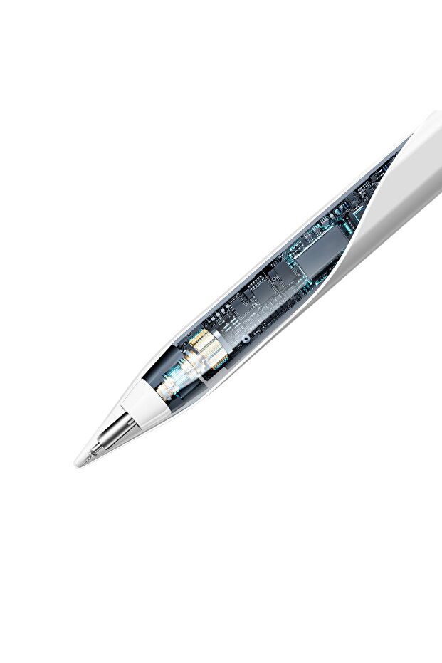 Wireless active stylus for iPhone iPad + replaceable tip white - 9