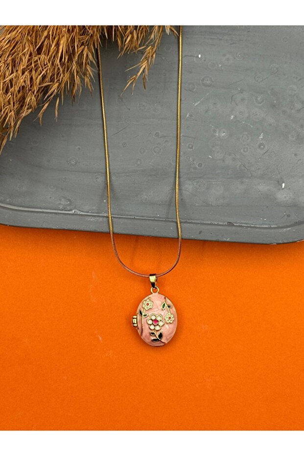 Çelik Kapaklı Kolye 45cm // KOLYE-5535 - 1