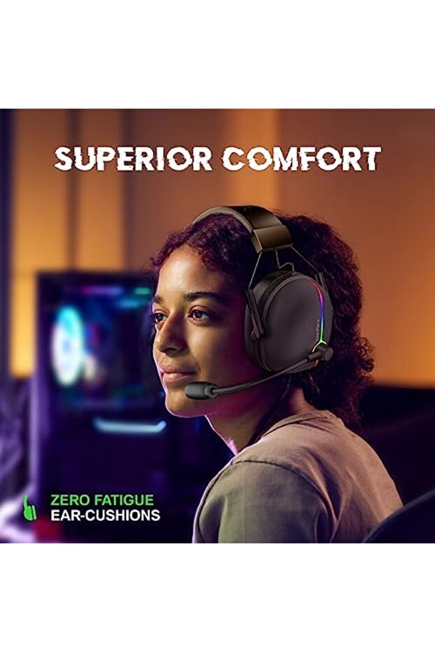 Wired Gaming Headset, High-Performance 7.1 Surround Sound Over-Ear with Noise Cancelling Mic, - 5