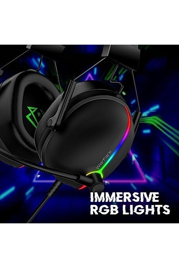 Wired Gaming Headset, High-Performance 7.1 Surround Sound Over-Ear with Noise Cancelling Mic, - 6