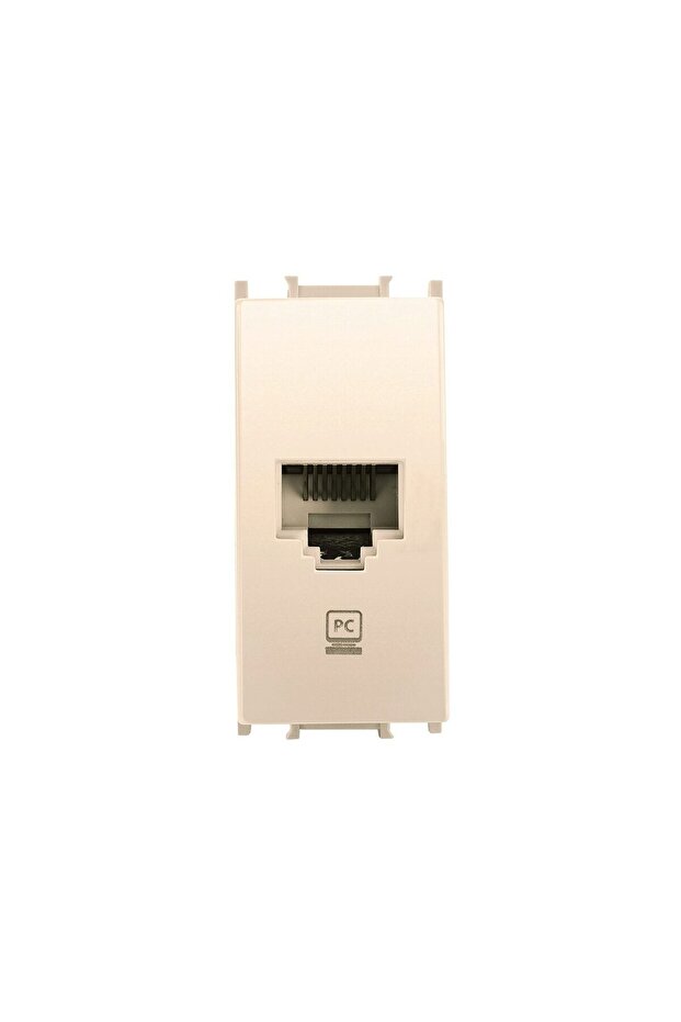 COMPUTER SOCKET CAT6 MODULAR BEIGE 1M - 2