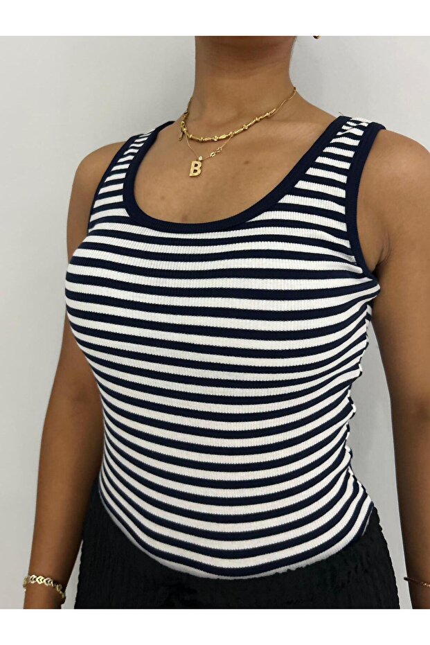 Ribbed Striped Camisole Undershirt - 2