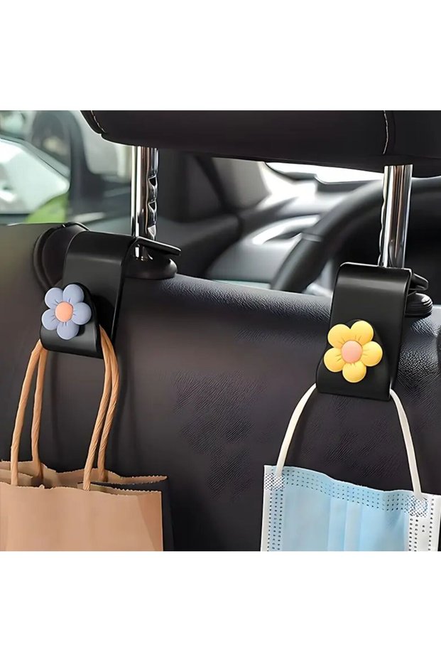 2 Pieces of Random Colors for Car Items Clothes Bag Strap with Flowers in Different Colors