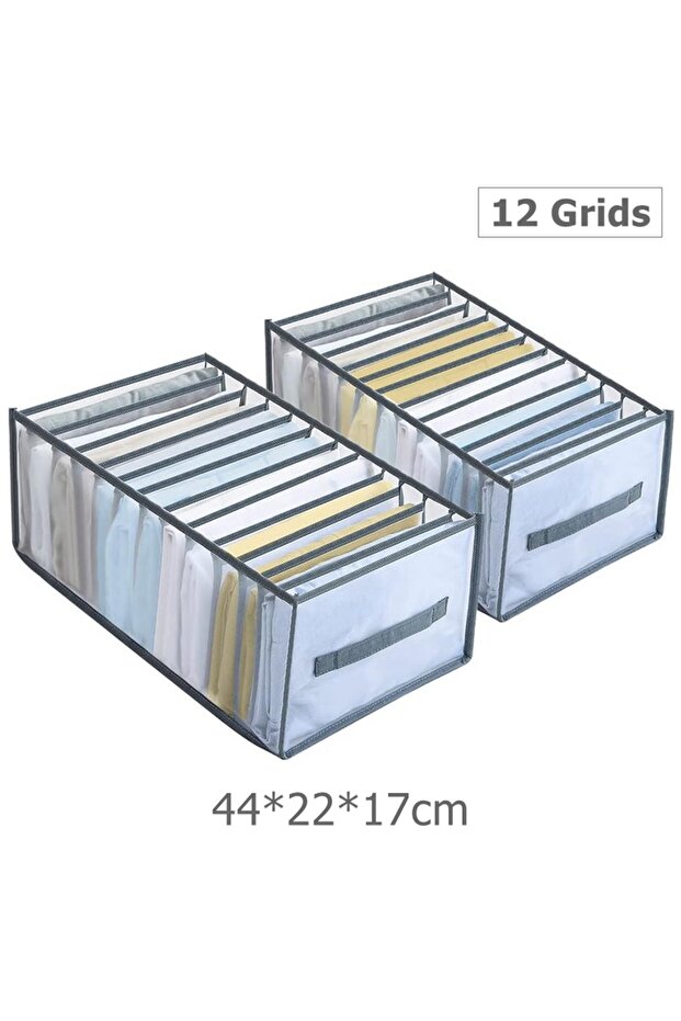 XL 12Grids 2pcs 2Pcs Wardrobe Clothes Organizer 12/9 Grids Closet Organizers and Storage for Clothin