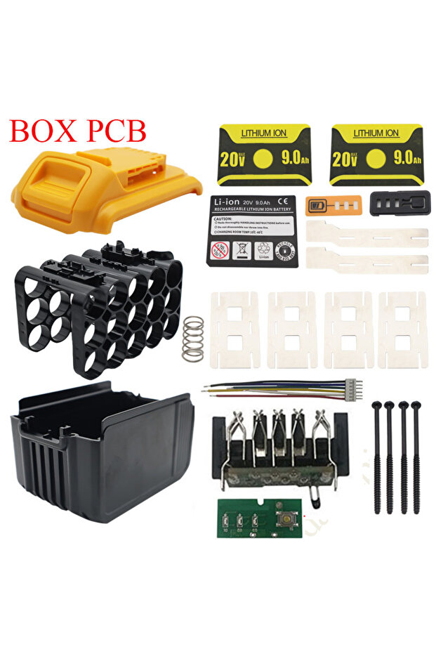 علبة بطارية ليثيوم أيون DCB200 من BOXPCBA، 15*18650، لوحة دوائر حماية الشحن، لوحة دوائر PCBA، أغطية الصناديق
