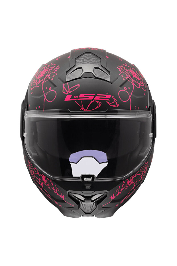 ADVANT 2 SOPHIA MAT SİYAH-PEMBE KASK - 2
