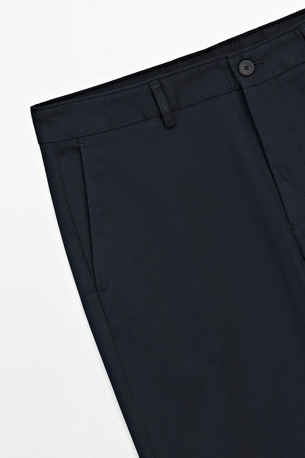 Pamuklu tapered fit pantolon - 3