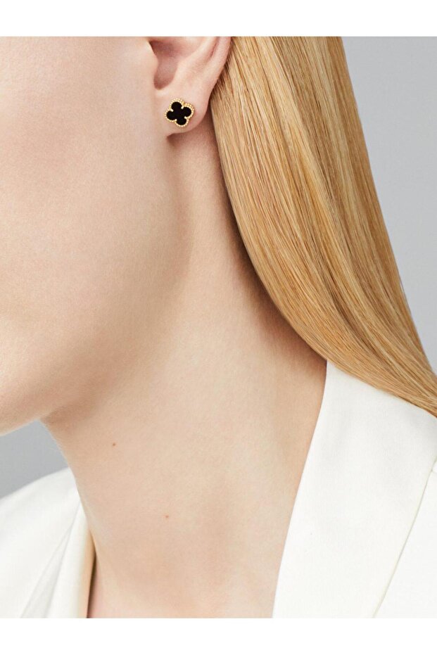 Yonca Küpe Siyah - 2