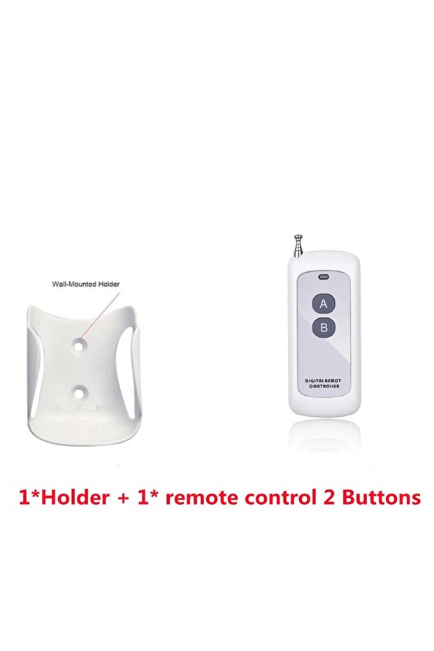 2CH add Holder 433MHz Remote Control Learning Code 1527 1000m Long Range Wireless Controller Transmi - 1