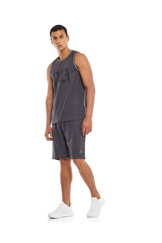 شورت رمادي قصير مقاس S-XXL
