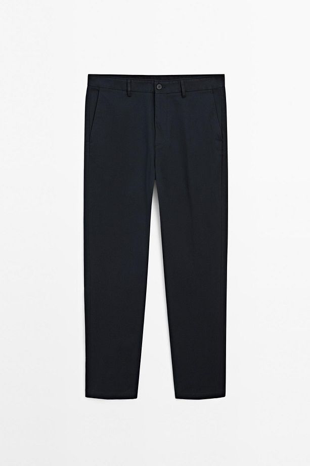Pamuklu tapered fit pantolon - 1
