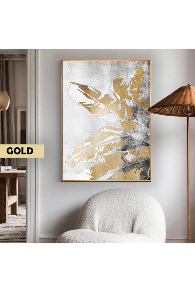Amazing | Leaf Pattern Gray Bronze Elegant Model | Framed Tempered Glass Table Single Vertical
