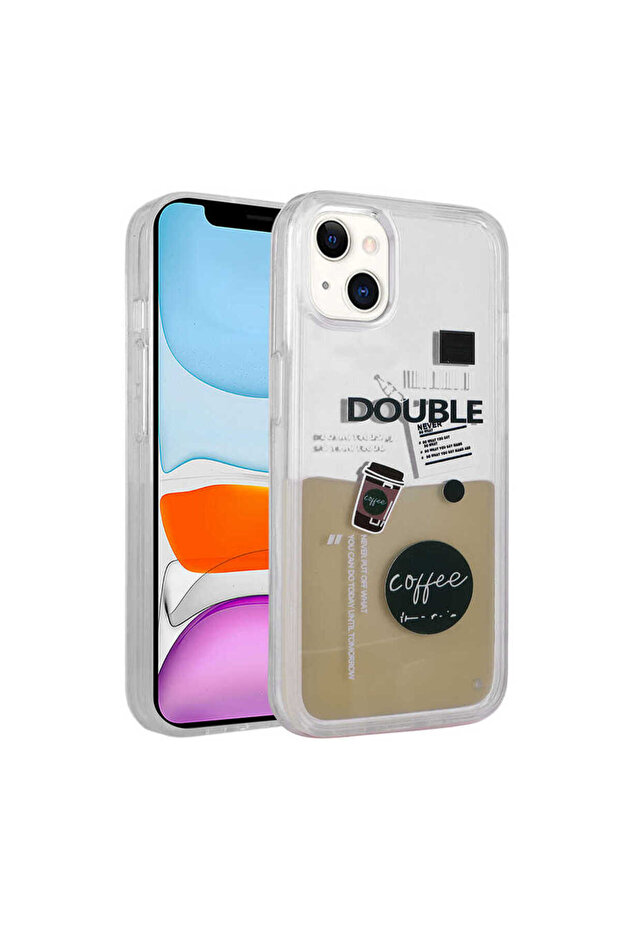 حافظة سيليكون TKNC Drink متوافقة مع هاتف iPhone 14 Plus - NO3 - 1