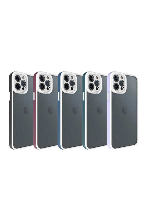 حافظة TKNC Mima متوافقة مع هاتف iPhone 12 Pro - أسود - 2