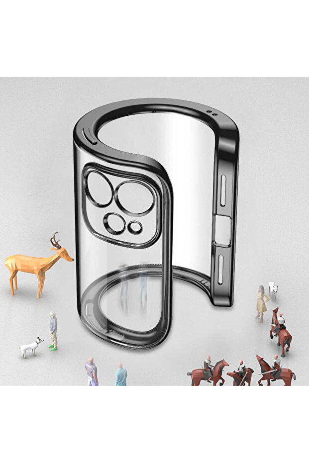 iPhone 12 Pro Max Compatible Tknc Gbox Case-Silver - 3