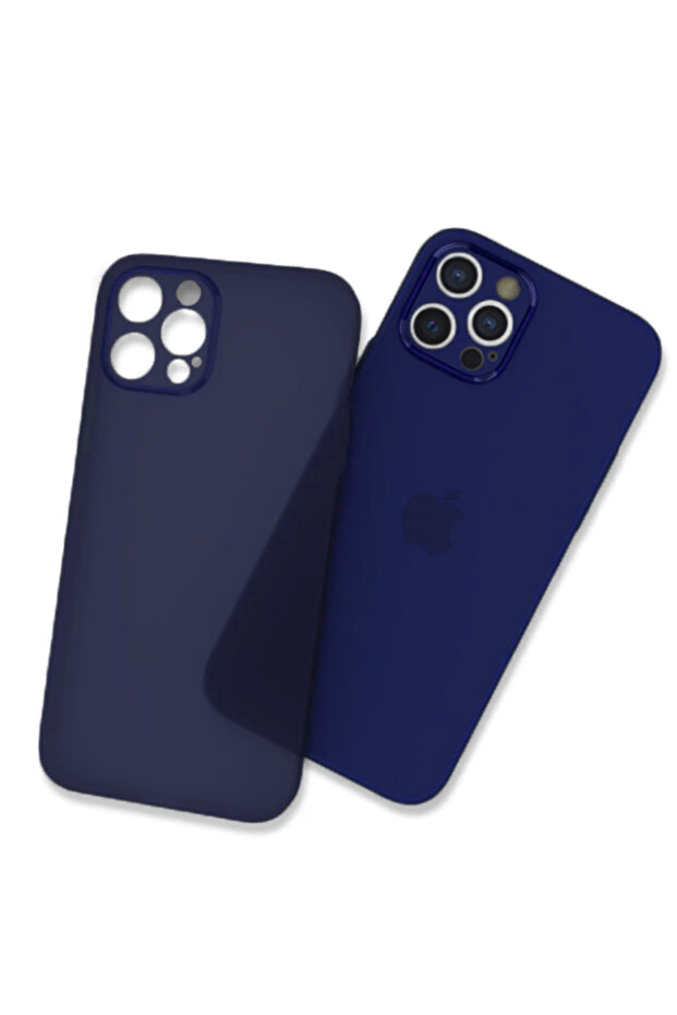 حافظة صغيرة متوافقة مع هاتف iPhone 12 Pro TKNC - أزرق - 1