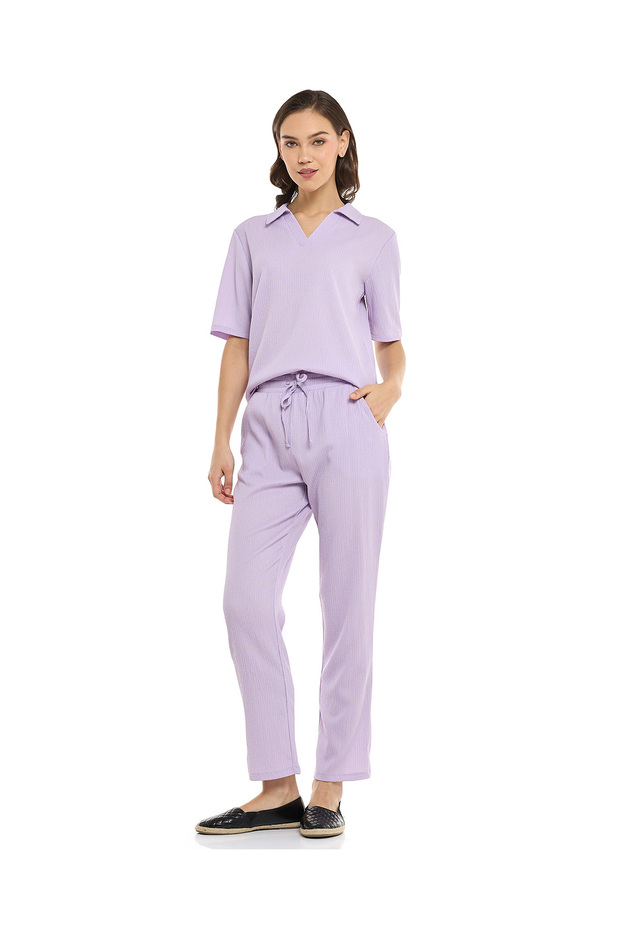 Lavender WB TXTRD STRAIGHT BTM 8-18