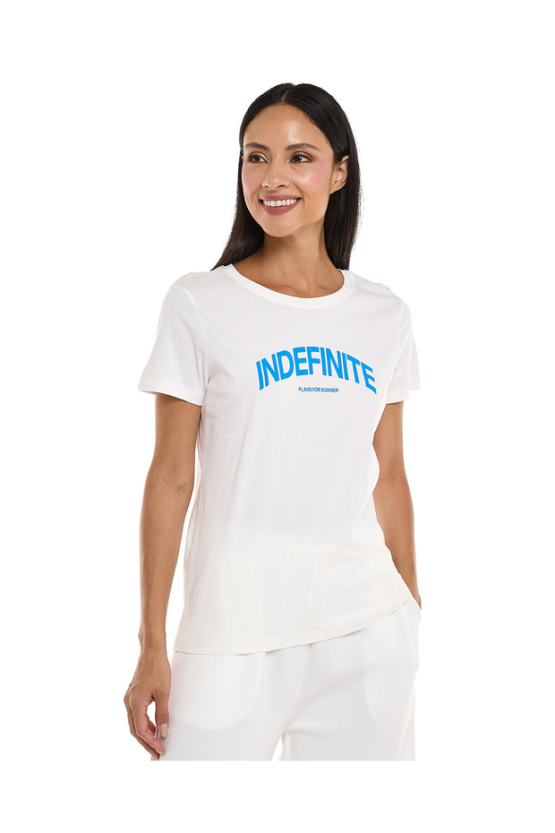 Ivory LADIES BASIC GRAPHIC TEE 8-18 - 1