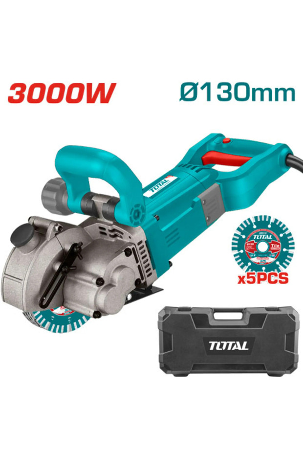 ماكينة قص جدار 3000w 130mm 5دسك توتال Twlc1301