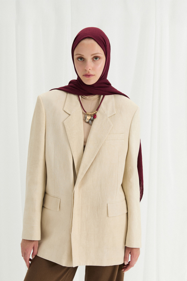 Bamboo Scarf Shawl - Claret Red