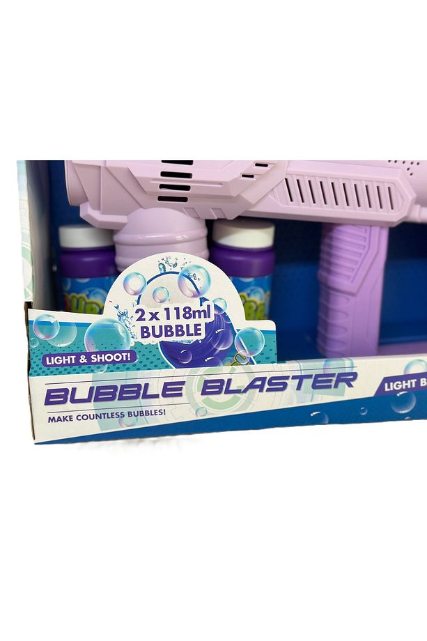 Bubble Blaster 2x118 ml Sabun Hediyeli Işıklı Köpük Tabancası Lila - 2
