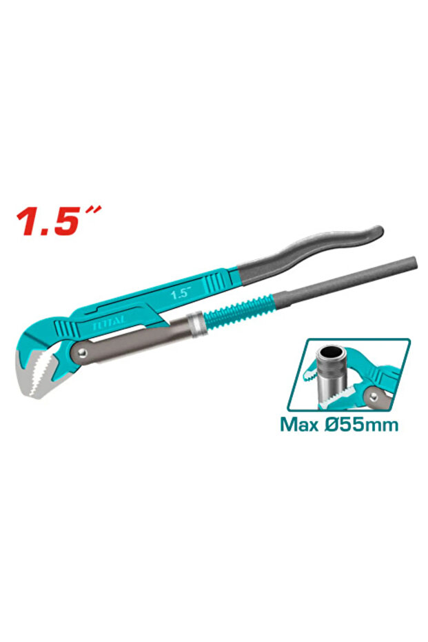 مفتاح مواسير راس مائل 1.5" توتال Tht172153