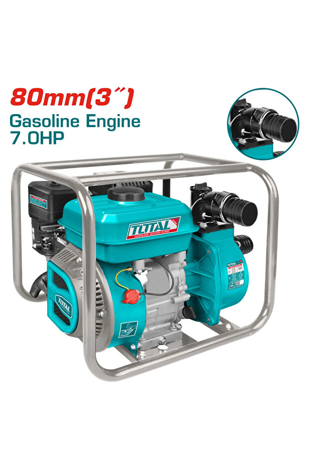 طرمبة ضح ماء بنزين 3" 7.0hp توتال Tp3302