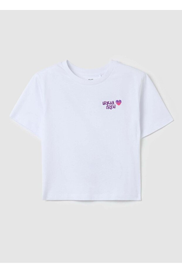 Boxy-Fit T-Shirt With ''Urban Crew” Embroidery