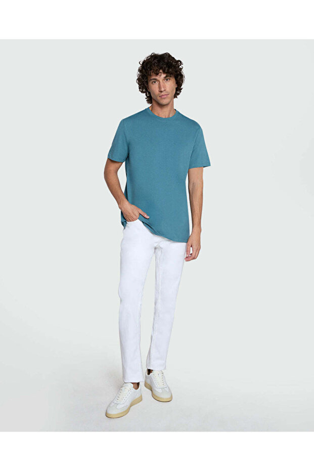 Men'S Basic Tee In Hydro Green - 3