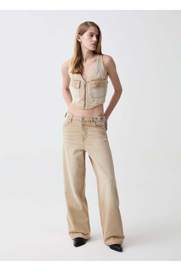 Straight-Fit Jeans With Ties