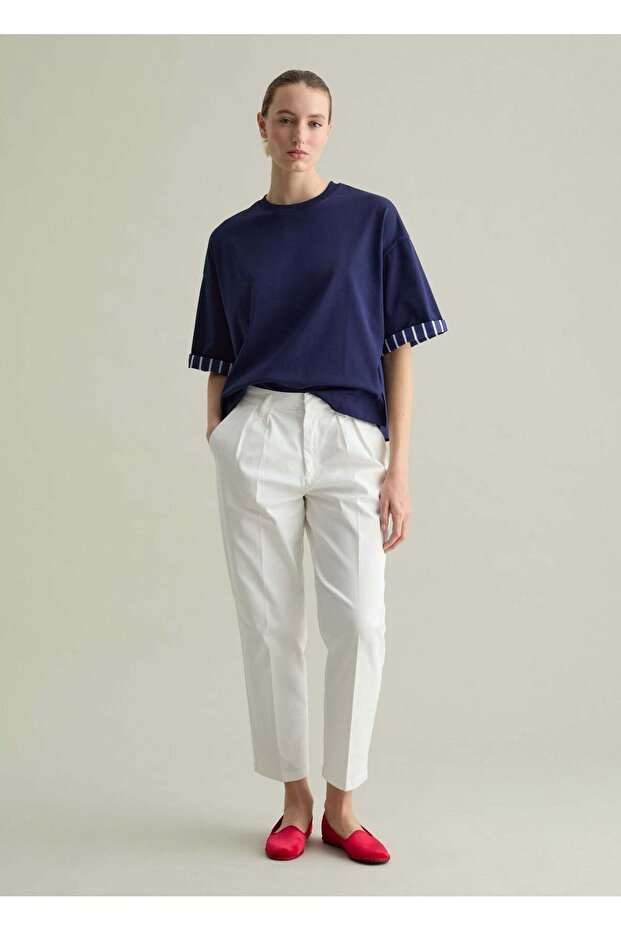 Oversized T-Shirt With Contrasting Detail