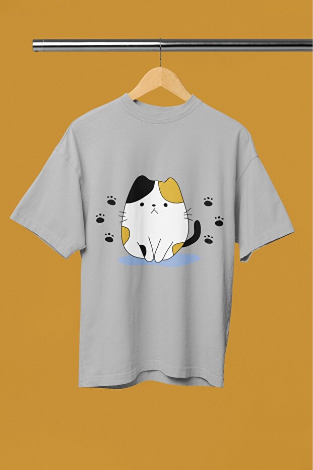Men/Women Cute Patter Transfer Printed Round Neck Short Sleeve T-Shirt
