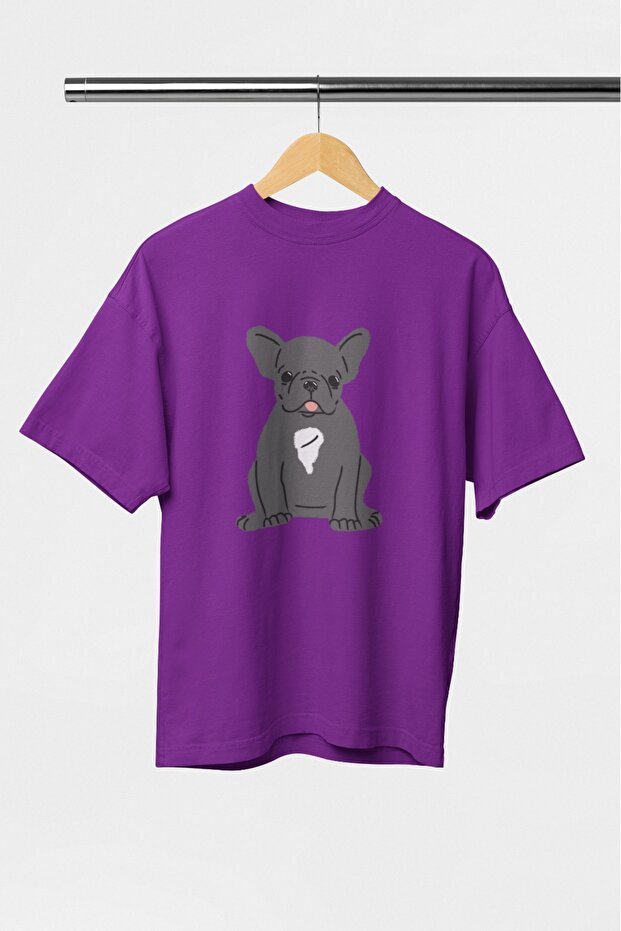 Men/Women Dog6 Transfer Printed Round Neck Short Sleeve T-Shirt