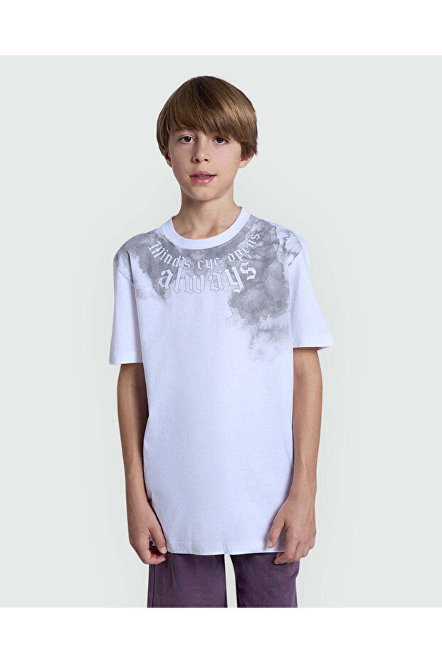 White Modern Tee – Boys’ Range By