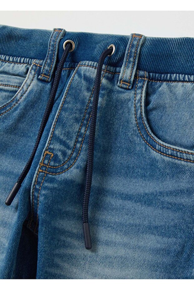 بنطال جينز رياضي برباط - 3