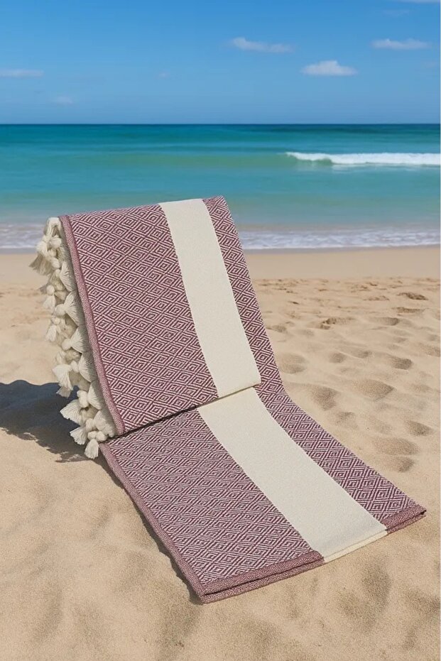 100% Cotton Hand Woven Peshtemal – Beach, Bathroom, Turkish Bath, Spa Towel – 90X180 cm