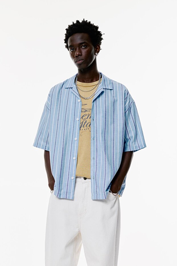 Kısa kollu çizgili gömlek - 2